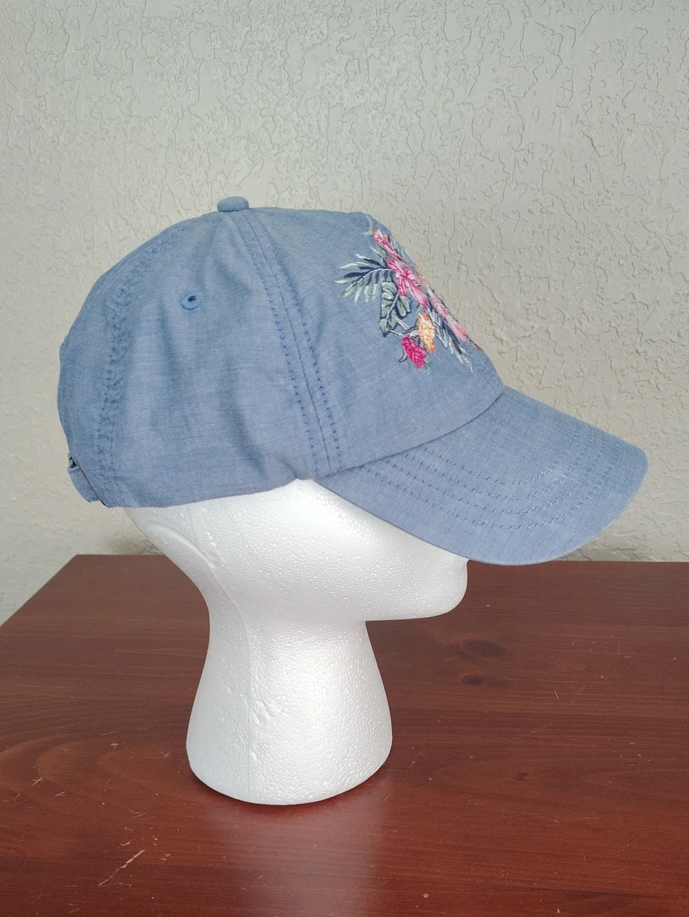 Tommy Bahama Women's Chambray Floral Ball Cap Adjustable